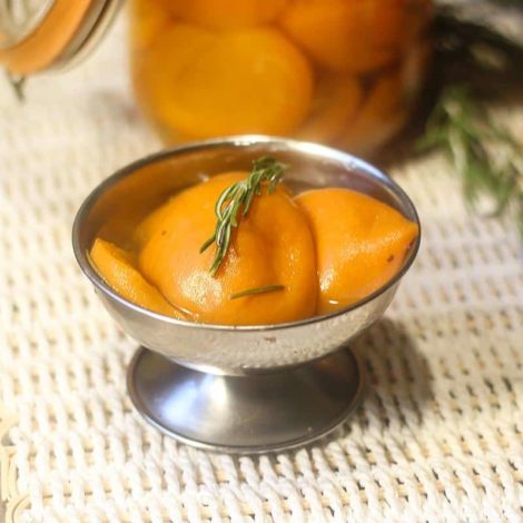 Abricots au Sirop léger sans sucre et Romarin