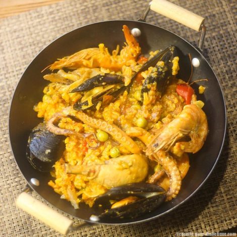 Paella au Poulpe