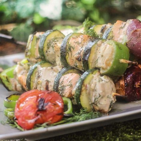Brochettes de Poissons marinés à l'aneth