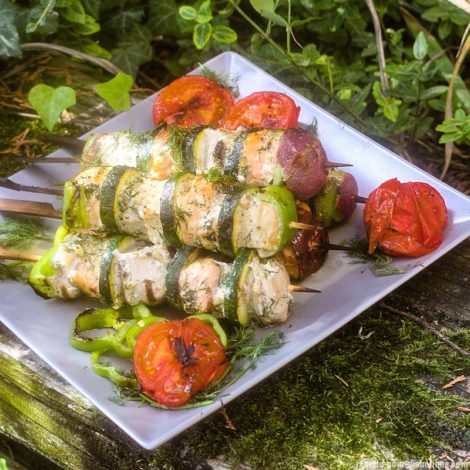 Brochettes de Poissons marinés à l'aneth