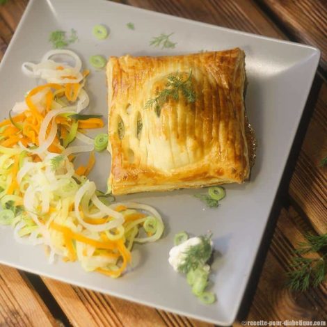 Feuilleté au Saumon et Pétoncles