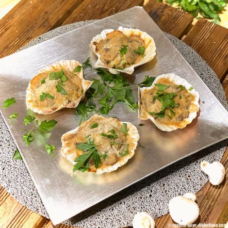 Coquilles Saint-Jacques aux Champignons