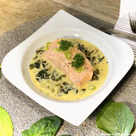 Saumon à L'Oseille et aux Épinards