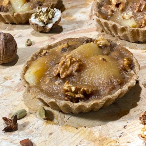 Tartelettes Rustiques aux Poires et Noix (IG Bas)