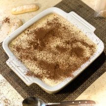 Tiramisu léger au sucre complet Muscovado
