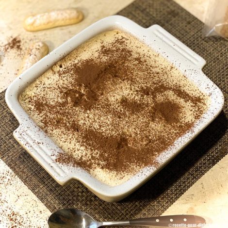 Tiramisu léger au sucre complet Muscovado