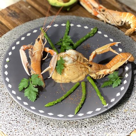 Avocat Sauce Cocktail aux Langoustines