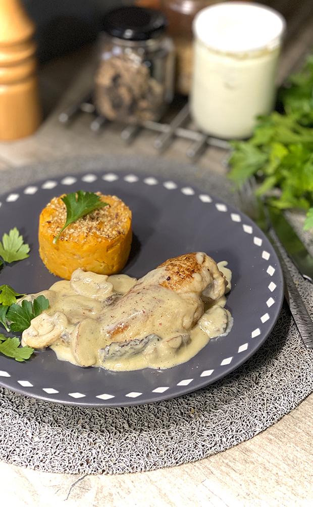 poulet morilles