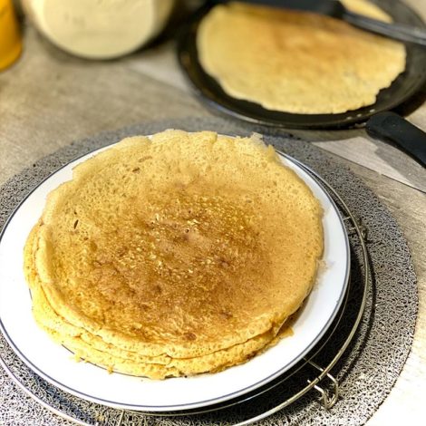 Crêpes à la Farine de Pois Chiche (Sans Gluten et IG Bas)