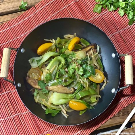 Pak Choï braisé au Shiitaké et Kumquat
