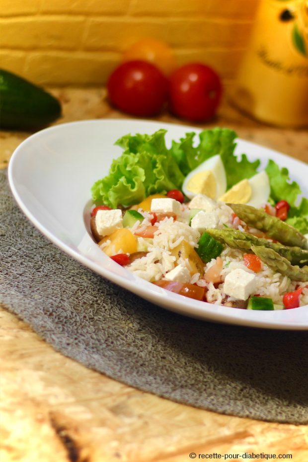 Salade de Riz et Crudités