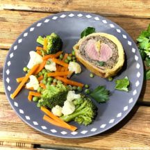 Filet mignon de porc feuilleté tressé