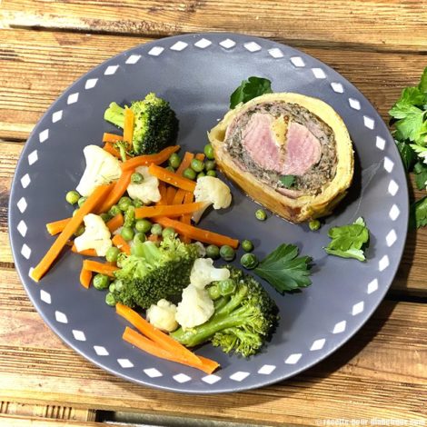 Filet mignon de porc feuilleté tressé