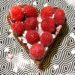 Gâteau au chocolat sans sucre et framboises pour la Saint-Valentin