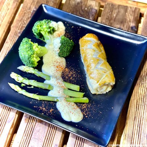 Feuilleté de Lotte et sa sauce safranée