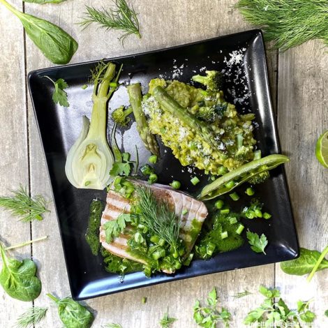 Thon Grillé et son Risotto vert