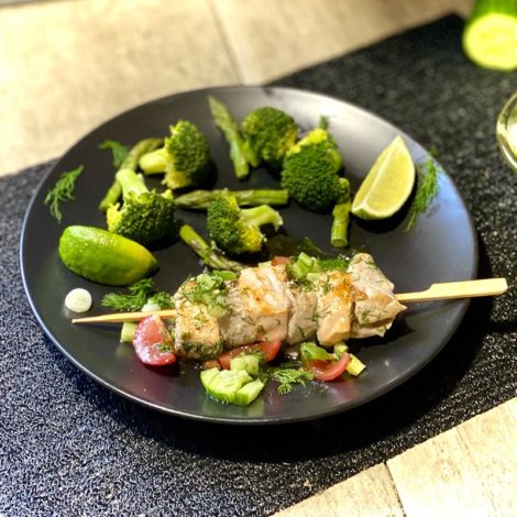 Brochettes de Thon et Saumon
