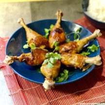 Pilons de poulet laqués Miel et soja