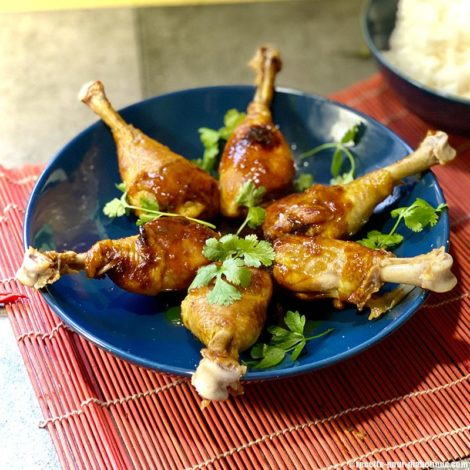 Pilons de poulet laqués Miel et soja