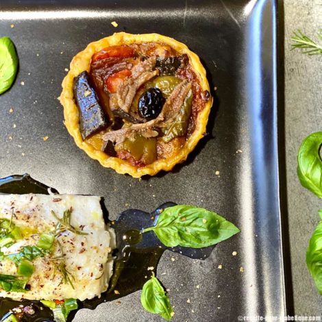 Tartelettes à la Ratatouille et Cabillaud