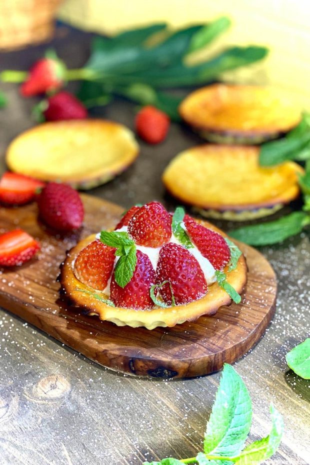 fiadone fraise brocciu
