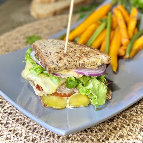 Club sandwich au veau façon Burger et sa sauce maison