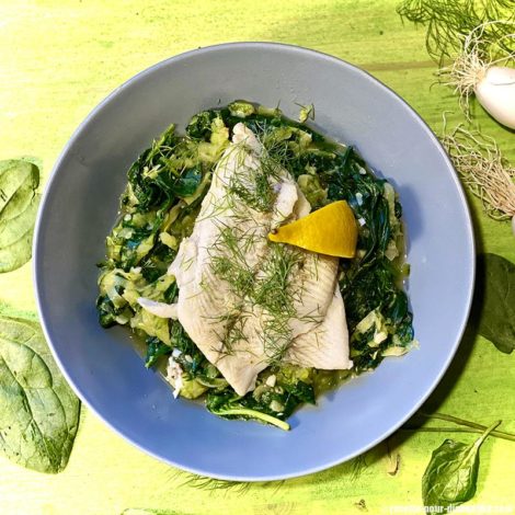 Carrelet aux Épinards et Courgettes