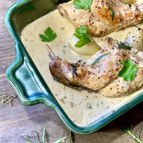 Lapin à la Moutarde et aux Herbes