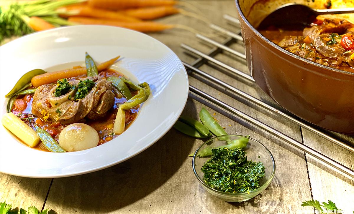 Osso Buco de Veau au four et Légumes braisés