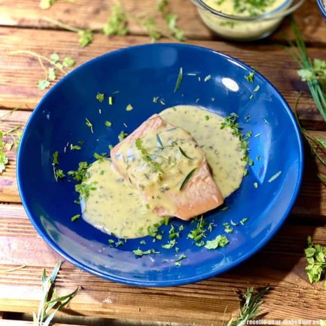 Saumon à la sauce Béarnaise maison