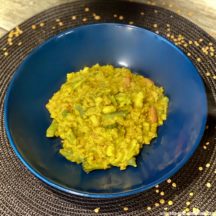Risotto de Lentilles Corail aux Légumes et Curry ( Dhal)