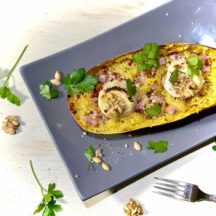 Gratin de Courge Spaghetti au Chèvre