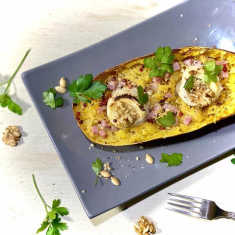 Gratin de Courge Spaghetti au Chèvre