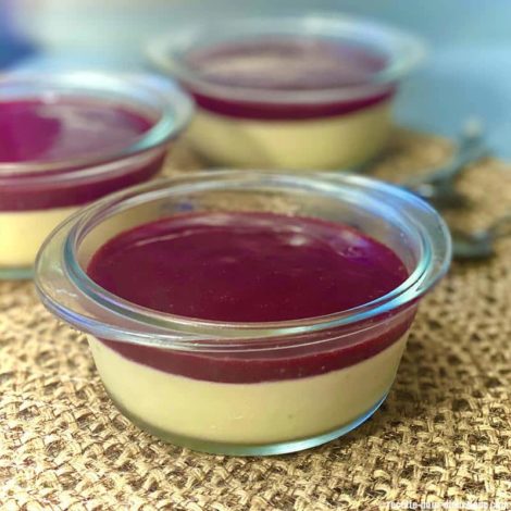 Panna Cotta au lait concentré et son coulis