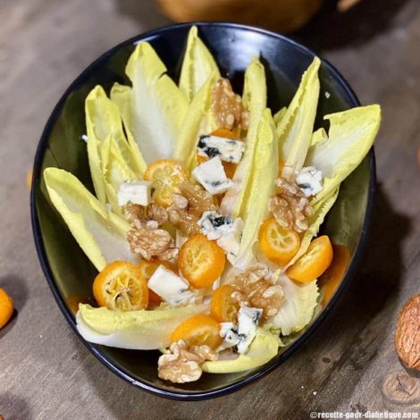 Salade d'Endives aux Noix, Roquefort et Kumquat