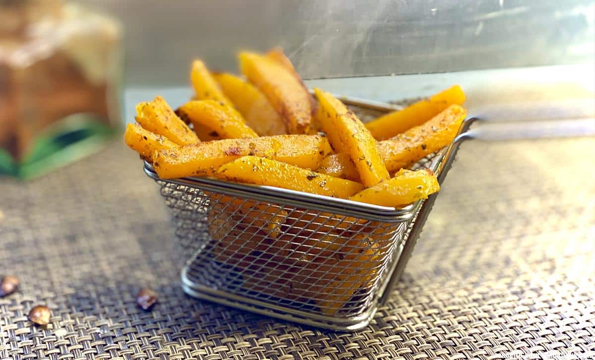 Frites de Courge Butternut au four