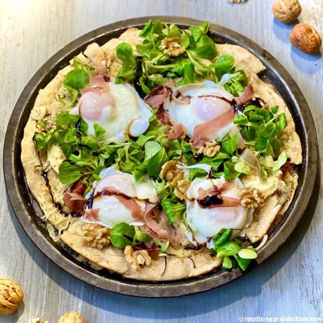 Pizza Blanche Chèvre Miel gourmande