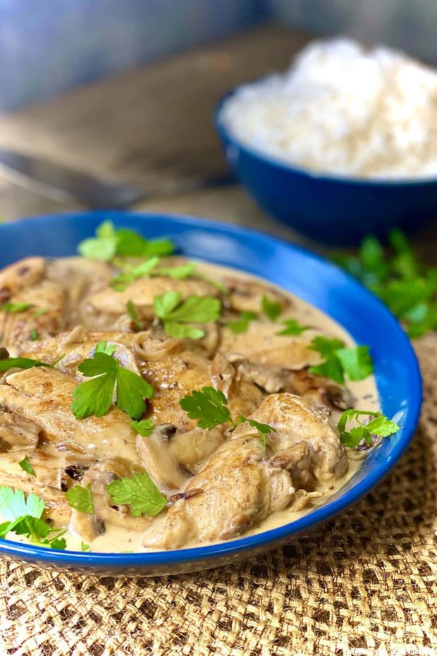 poulet-creme-chamignons