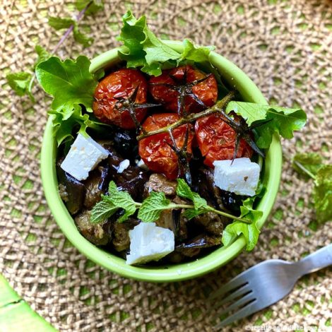 Salade Grecque aux Aubergines