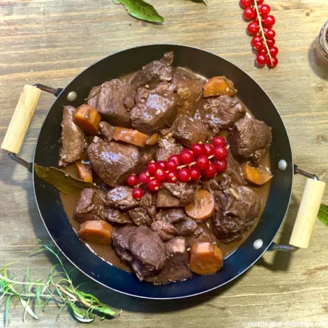 Civet de Cuissot de Chevreuil Grand Veneur