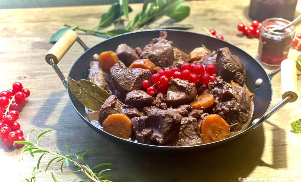 Civet de Cuissot de Chevreuil Grand Veneur