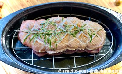 Rôti de Magret de Canard au Foie gras