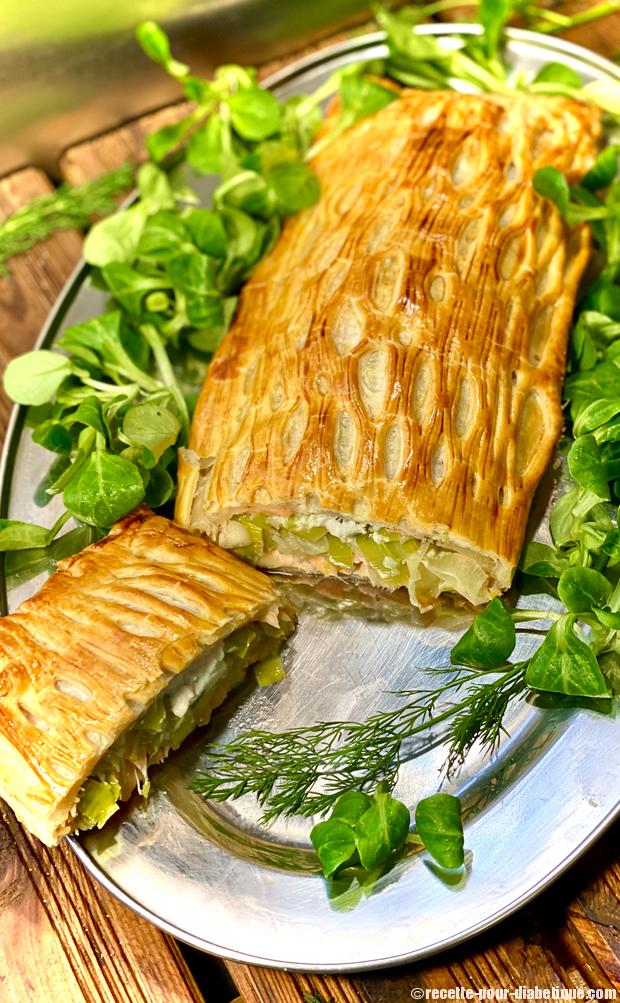 feuillantine saumon poireau chevre