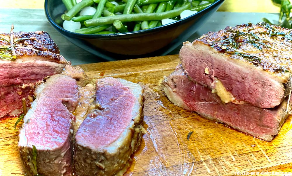 Rôti de Magret de Canard au Foie gras