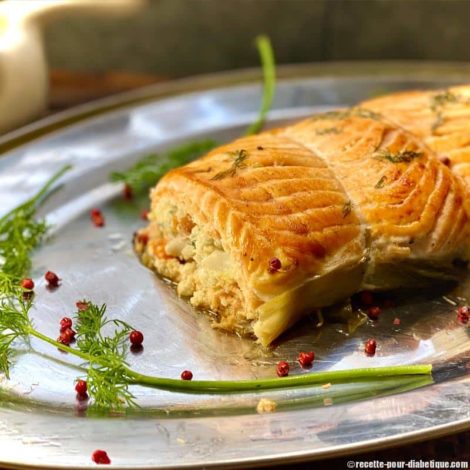 Rôti de Saumon farci aux Saint Jacques (maison)
