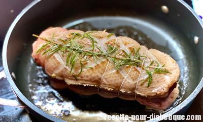 Rôti de Magret de Canard au Foie gras