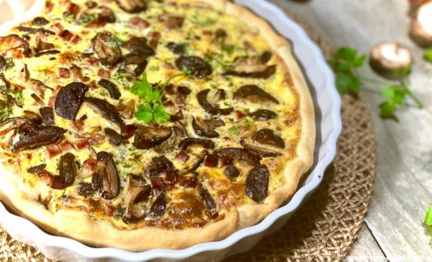 quiche-shiitake