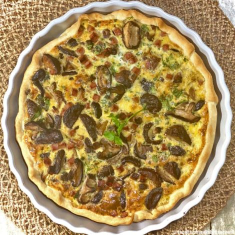 Tarte aux champignons Shiitaké