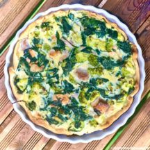 Tarte aux Épinards, Brocoli et Saumon