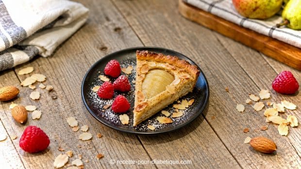 Tarte rustique aux poires et amandes, façon Bourdaloue
